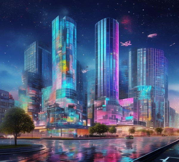 创新与科技的交融,松北区创新二路与科技二街的璀璨交汇 创新与科技的交融,松北区创新二路与科技二街的璀璨交汇