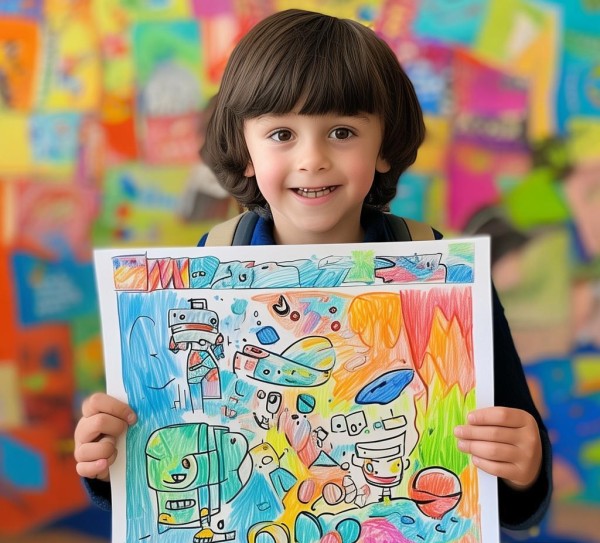 小探索者，一年级科技创新手抄报